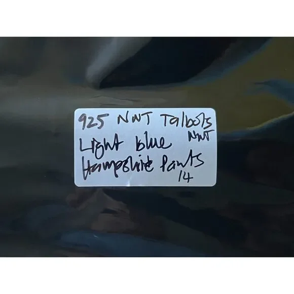 NWT Talbots Light Blue Hampshire Ankle Pants Trousers Women's Size 14 - Picture 12 of 12